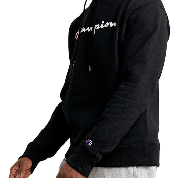 Champion Men's Pullover Hoodie, Powerblend Fleece Midweight Hooded Sweatshirt M - Picture 4 of 11